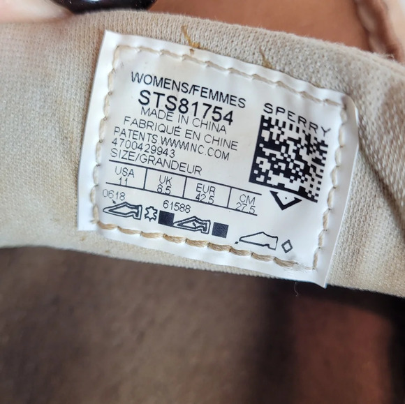 Sperry Angelfish Varsity Boat Shoe Metallic Linen Size Women's 11 - Picture 11 of 11